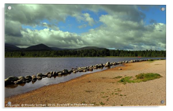 Loch Morlich Acrylic by Rhonda Surman