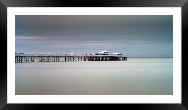Llandudno pier North Wales Framed Mounted Print by Leighton Collins