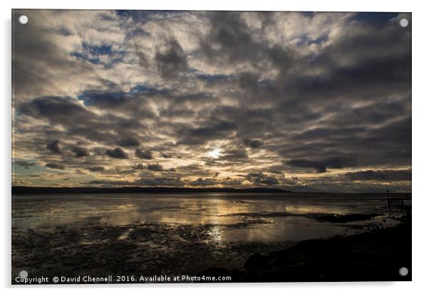 West Kirby Cloudscape Acrylic by David Chennell