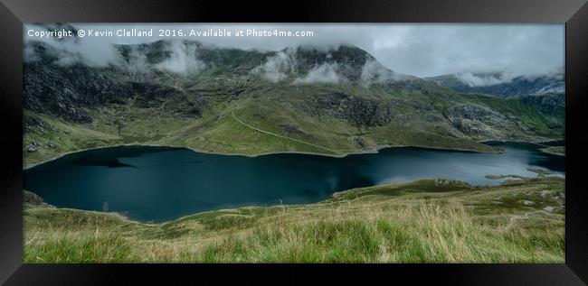 Llyn Llydaw View Framed Print by Kevin Clelland