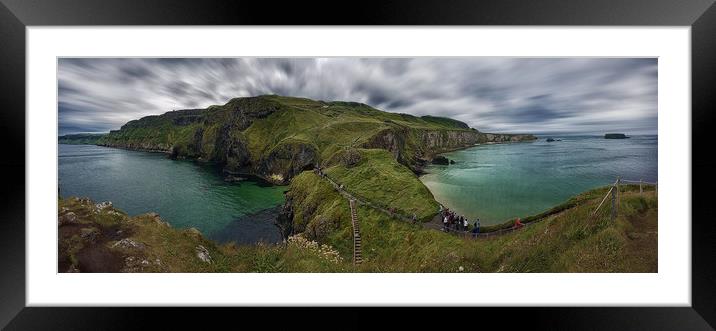 Carrick-a-Rede Framed Mounted Print by Michael Thompson