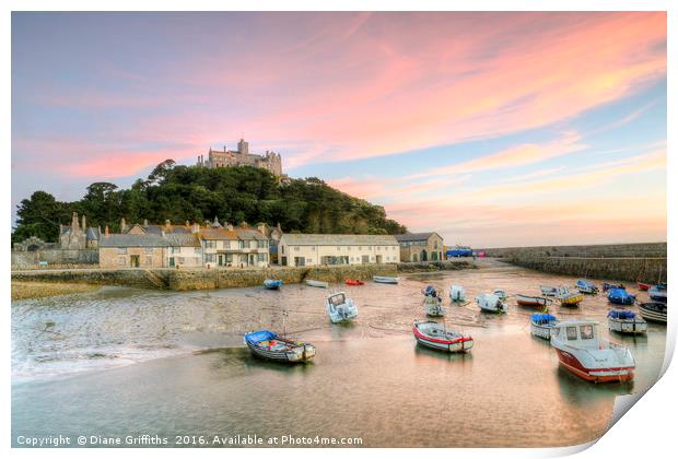 St Michael's Mount Print by Diane Griffiths