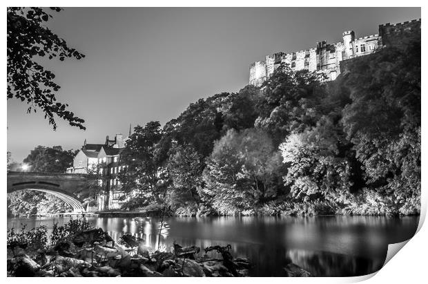 Riverside in black and white by Night........ Print by Naylor's Photography