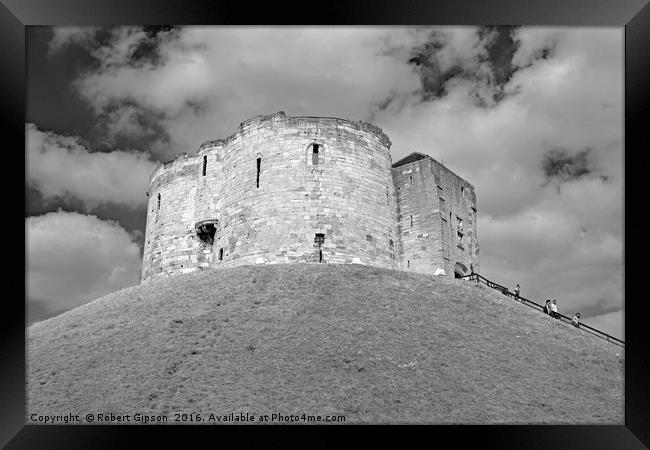  Clifford's Tower in York  historical building  Framed Print by Robert Gipson