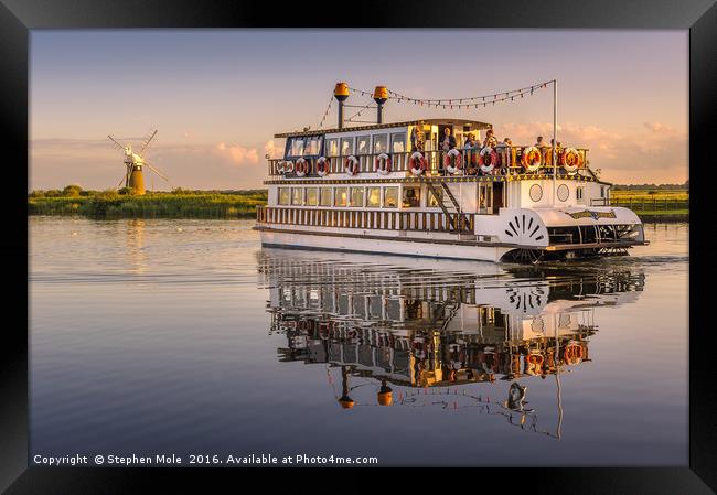 'Southern Comfort' Paddle Boat Framed Print by Stephen Mole