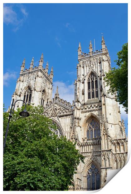  York Minster in the sun Print by Robert Gipson