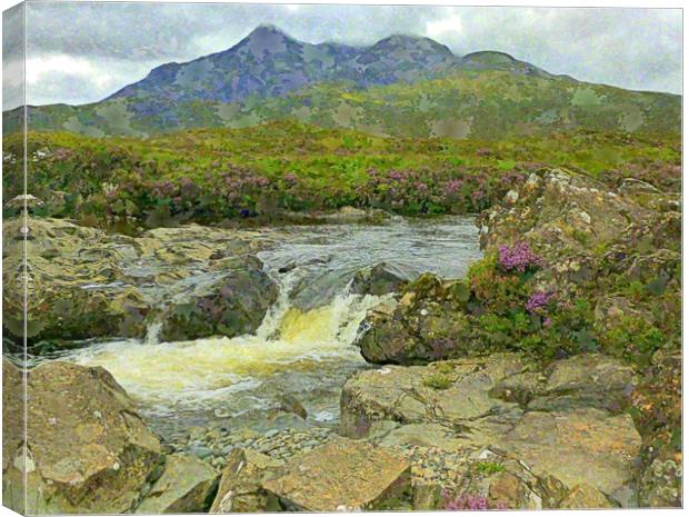the cuillins - skye Canvas Print by dale rys (LP)