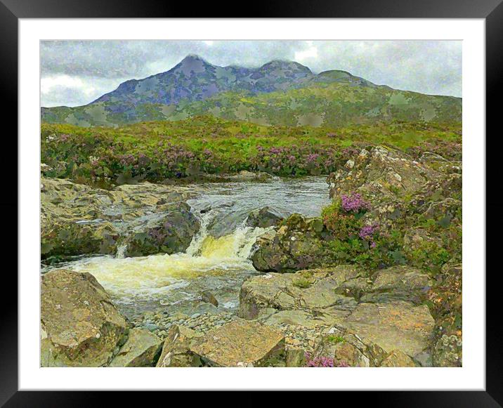 the cuillins - skye Framed Mounted Print by dale rys (LP)