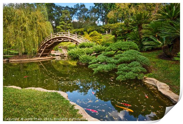 The beautifully renovated Japanese Gardens Print by Jamie Pham