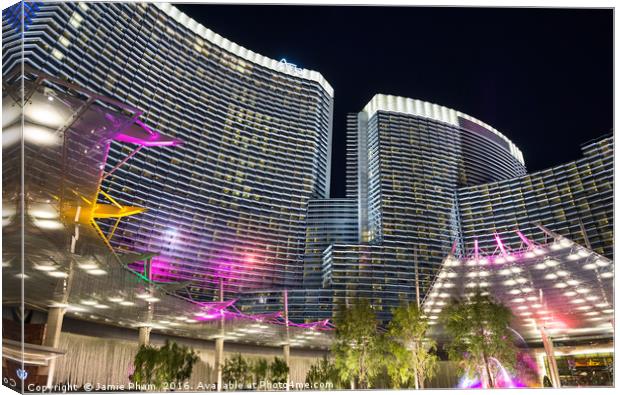 The magnificent Aria Resort in Vegas Canvas Print by Jamie Pham