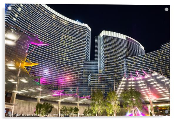 The magnificent Aria Resort in Vegas Acrylic by Jamie Pham