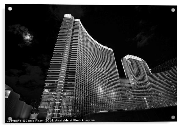 The magnificent Aria Resort in Vegas Acrylic by Jamie Pham