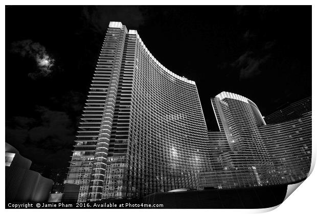 The magnificent Aria Resort in Vegas Print by Jamie Pham