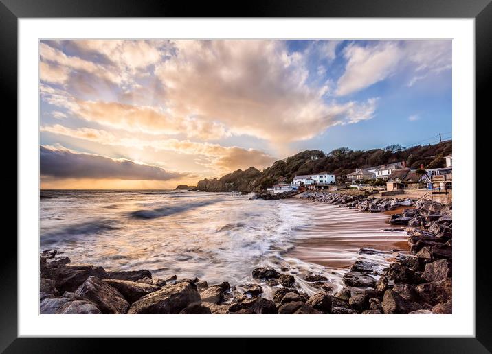 Steephill Cove Ventnor Framed Mounted Print by Wight Landscapes