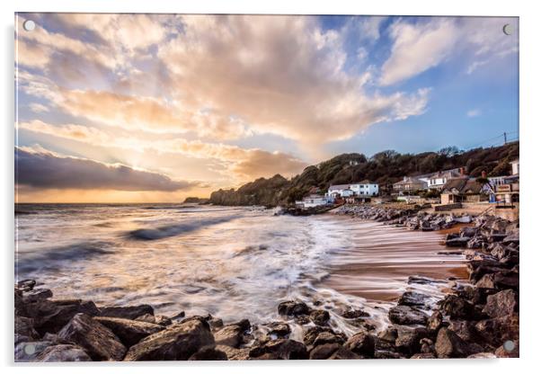 Steephill Cove Ventnor Acrylic by Wight Landscapes