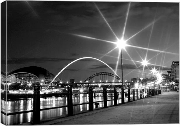 Black and White on the Quayside Canvas Print by Toon Photography