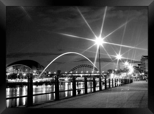 Black and White on the Quayside Framed Print by Toon Photography