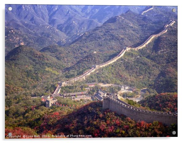Great Wall of China Acrylic by Lynn Bolt