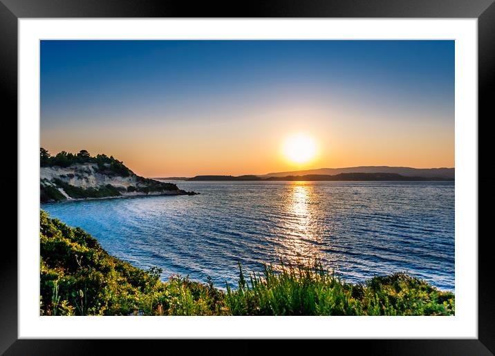 Sunset in Paradise...... Framed Mounted Print by Naylor's Photography