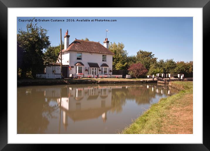 Lock Keepers Cottage Framed Mounted Print by Graham Custance