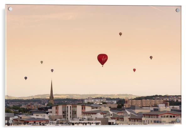 Balloons over Bristol Acrylic by Carolyn Eaton