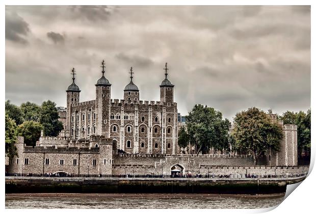 The Tower of London. Print by Becky Dix