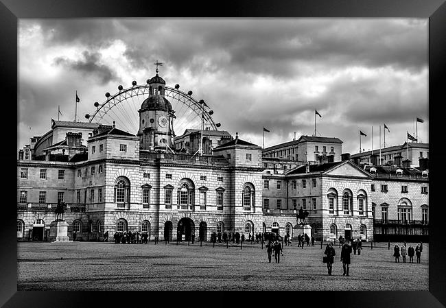 Horse Guards Parade. Framed Print by Becky Dix
