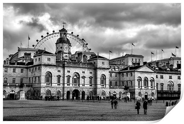 Horse Guards Parade. Print by Becky Dix