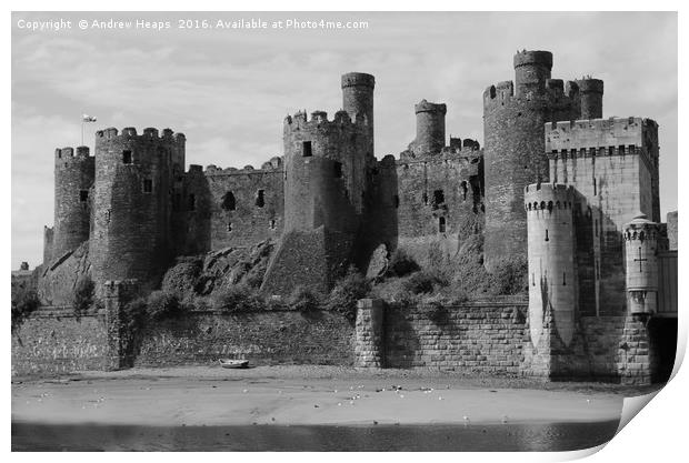 Conwy Castle Print by Andrew Heaps