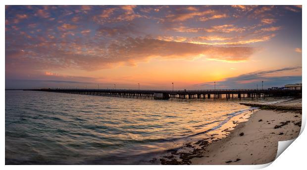Ryde Pier Panorama Print by Wight Landscapes