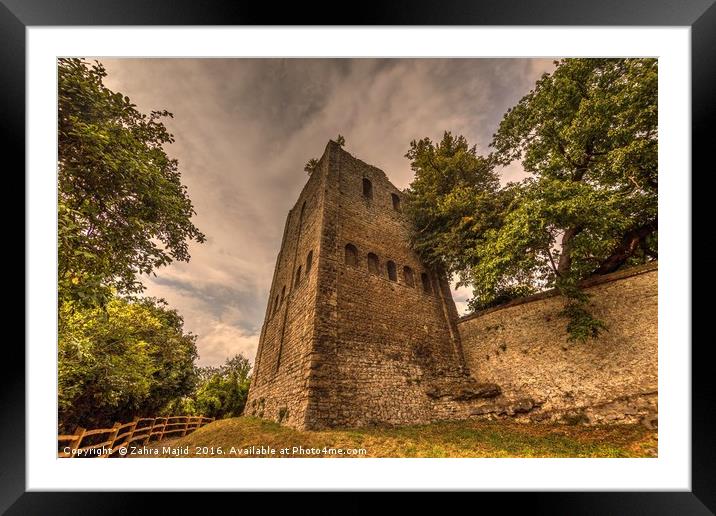 St Leonards Tower a Realistic Perspective Framed Mounted Print by Zahra Majid
