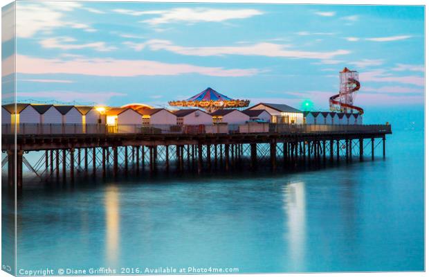 Herne Bay Pier Canvas Print by Diane Griffiths