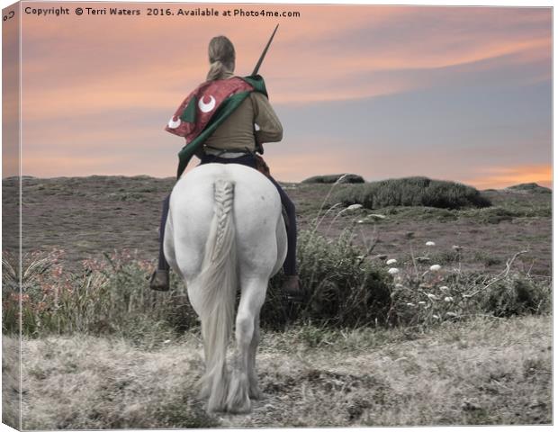 Knight's Quest Canvas Print by Terri Waters
