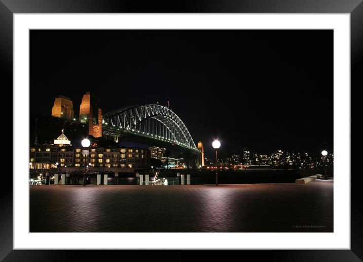 Sydney Harbour Bridge Framed Mounted Print by Nigel Coomber
