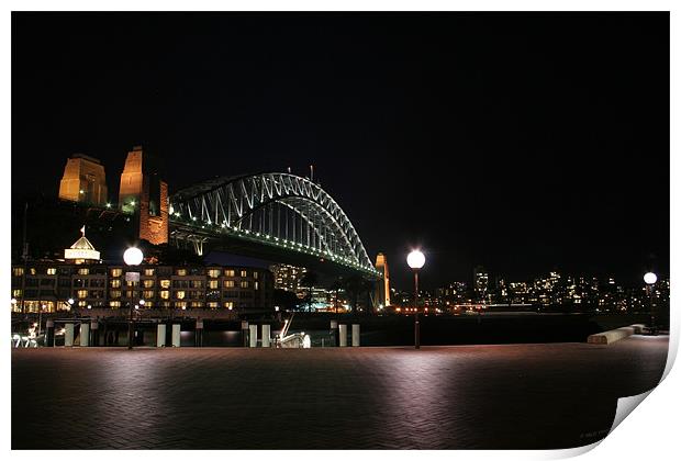 Sydney Harbour Bridge Print by Nigel Coomber