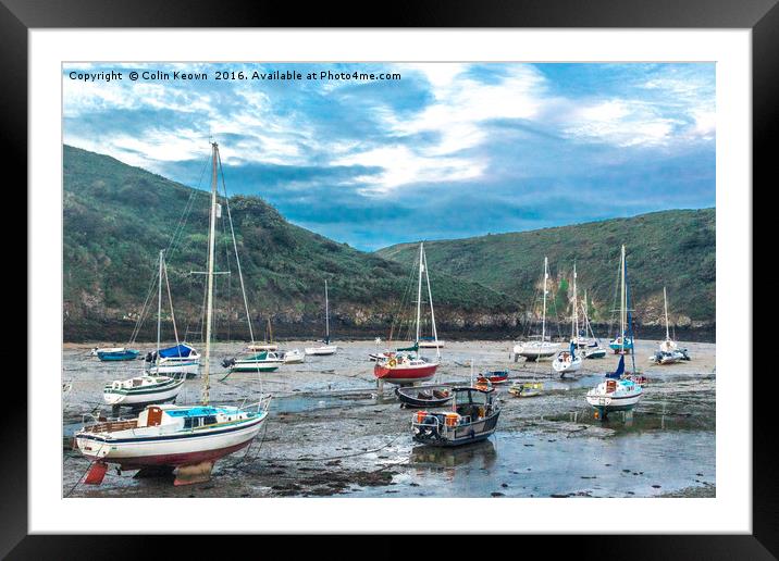 Solva Harbour Framed Mounted Print by Colin Keown
