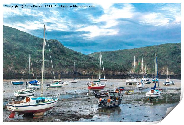 Solva Harbour Print by Colin Keown