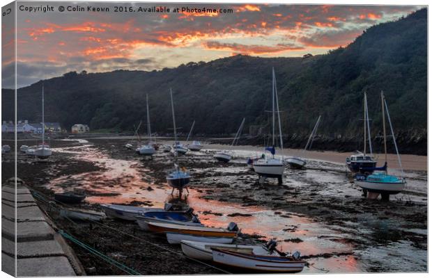 Solva Harbour Canvas Print by Colin Keown