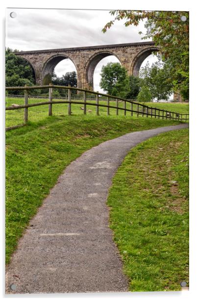  Cefn Mawr (Newbridge) viaduct Acrylic by Rob Lester