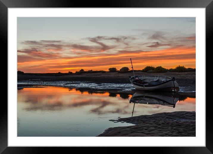 Waiting for the tide - Burnham Overy Staithe Framed Mounted Print by Gary Pearson
