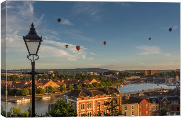 Bristol Balloons from Cliftonwood Canvas Print by Carolyn Eaton