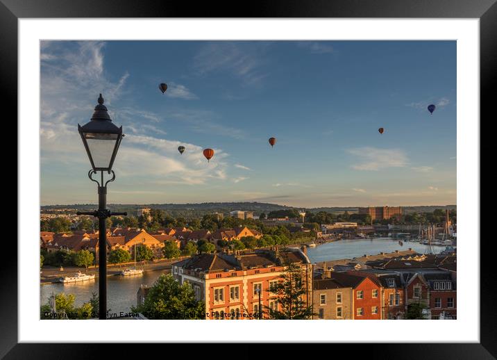 Bristol Balloons from Cliftonwood Framed Mounted Print by Carolyn Eaton