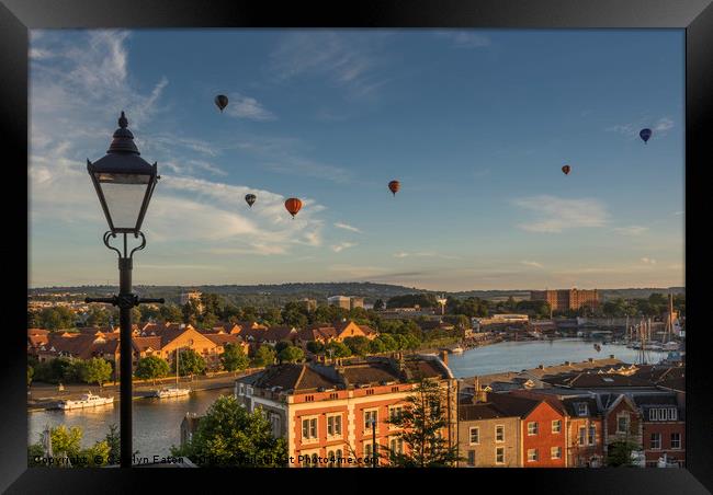 Bristol Balloons from Cliftonwood Framed Print by Carolyn Eaton