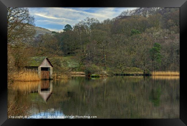 Rydal Boathouse Framed Print by Jamie Green