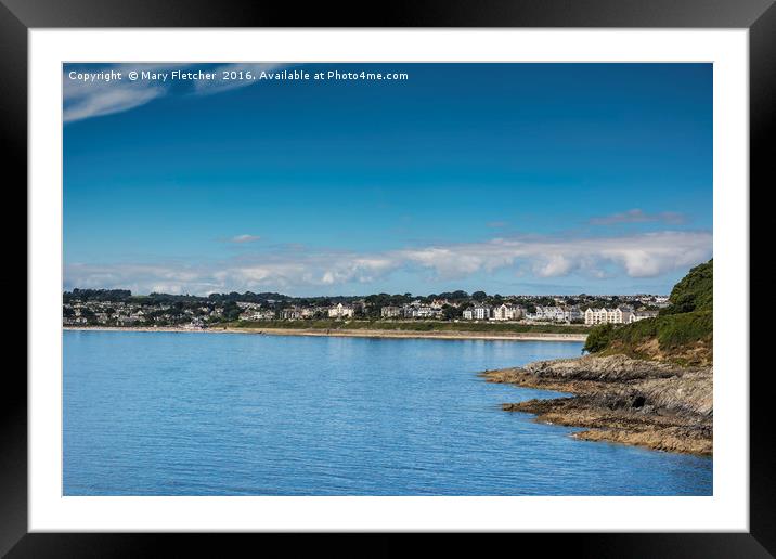Falmouth Seafront Framed Mounted Print by Mary Fletcher
