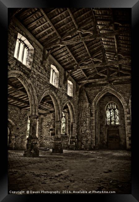 Haunted Gothic Church Framed Print by Daves Photography