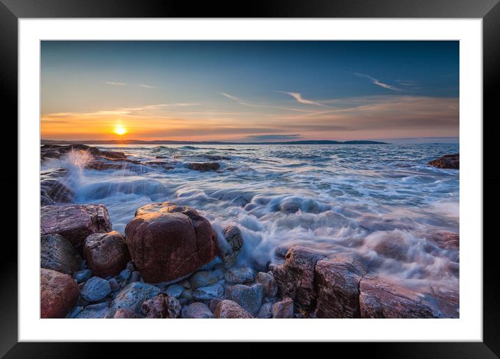 Incoming tide Framed Mounted Print by Nigel Martin