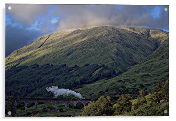 Harry Potter Train Glenfinnan Viaduct Acrylic by Andy Smith