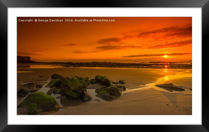 Rocking the Beach Framed Mounted Print by George Davidson