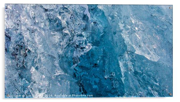 Icelandic glacier ice Acrylic by Tom Dolezal